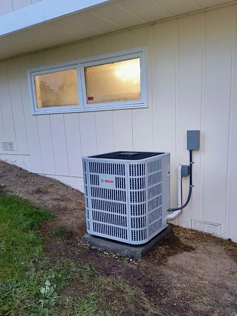 Bosch BOVB-60HDN1-M20G heat pump installation in Hillsborough, CA - Nur