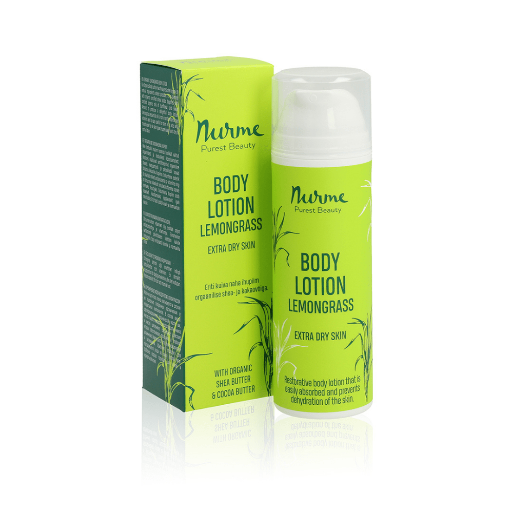 Organic lemongrass body lotion 150ml Nurme Natural Cosmetics