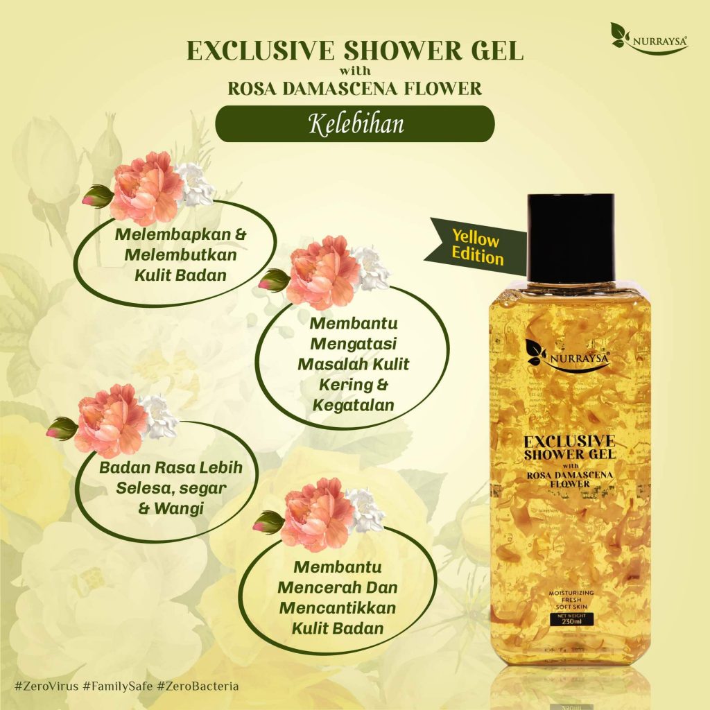 Exclusive Shower Gel With Rosa Damascena Flower Reseller Nurraysa