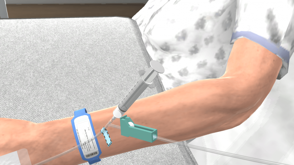 Administering IV Medication Bolus via an Existing Line NurseSim Classic
