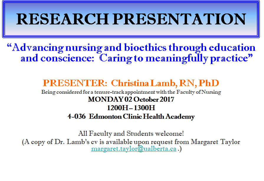 September 28, 2017 Nursing Research Bulletin