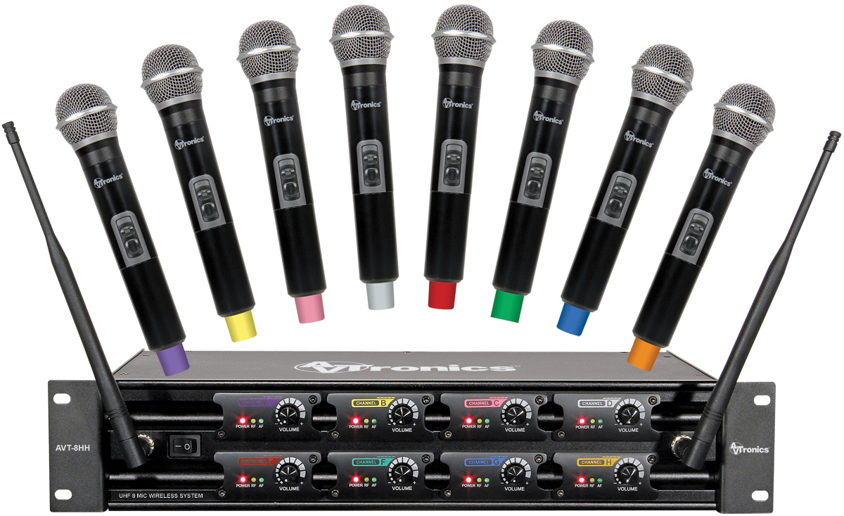 AVTronics 8 Microphone Wireless Systems Larger
