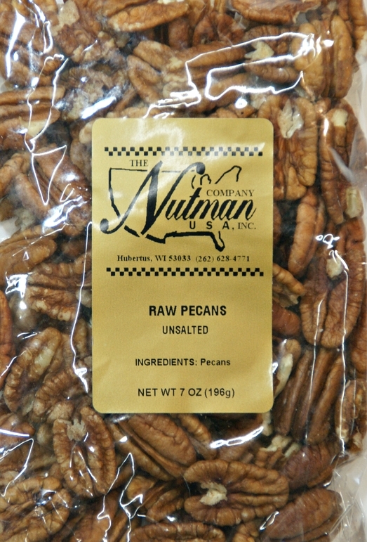 Pecans Raw (7 oz) The Nutman Company USA, Inc.