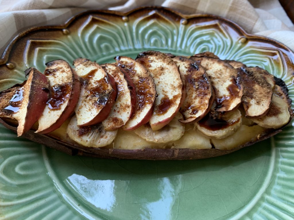 Sweet Potatoes Air Fried in the Breville Smart Oven Air Nutmeg Notebook