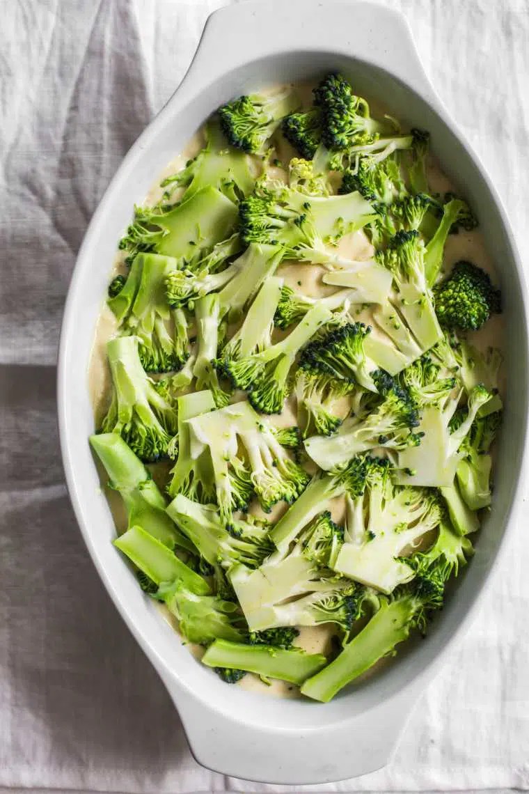 Creamy Vegan Potato Broccoli Casserole (GlutenFree)