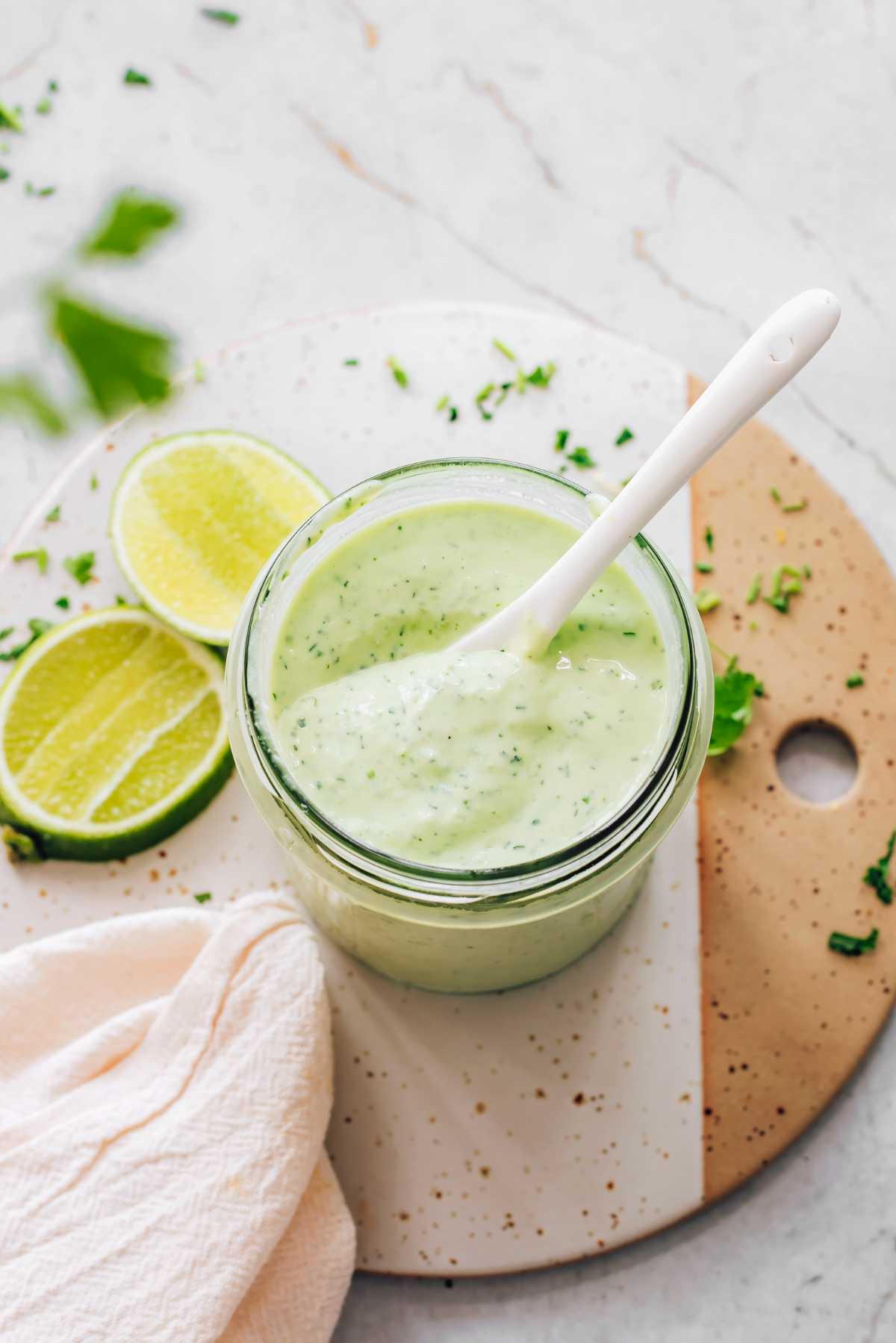 Easy Avocado Lime Ranch Dressing (Vegan) Nutriciously