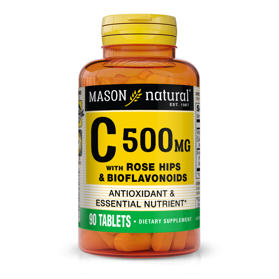 Vitamin C 500 mg with Rose Hips and Bioflavonoids Nutrients Best