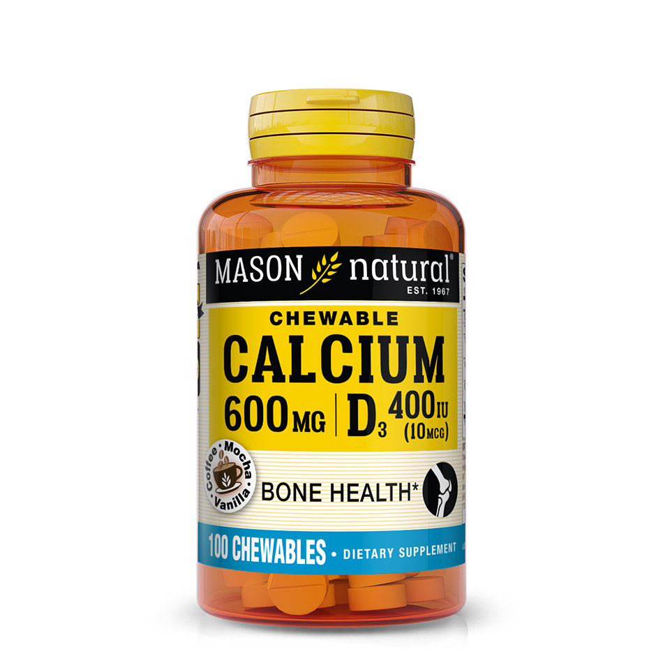 Calcium 600 mg + Vitamin D3 Chewables Nutrients Best