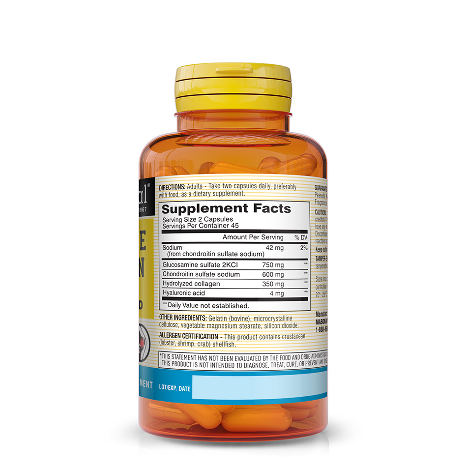 Glucosamine with Collagen & Hyaluronic Acid Nutrients Best