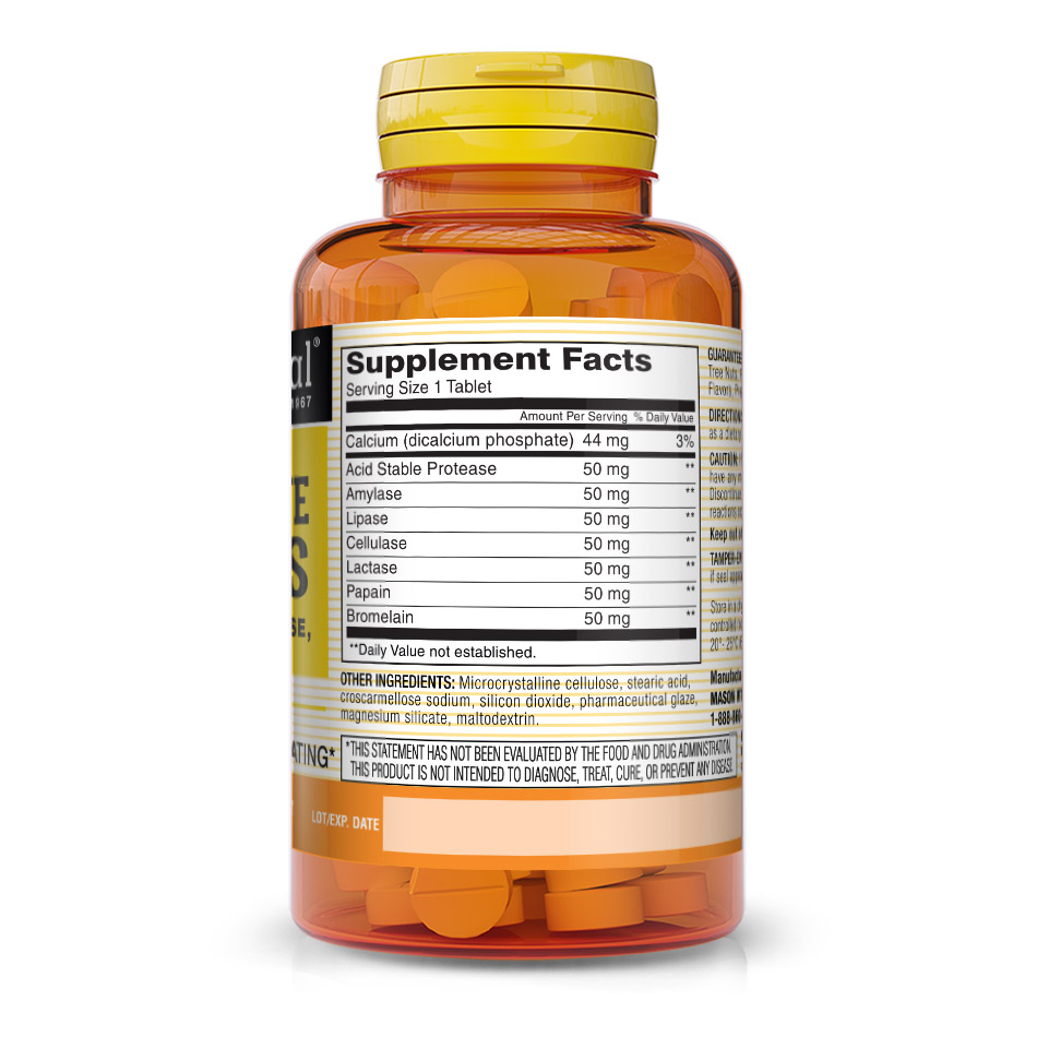 Plant Based Ultra Digestive Enzymes with Bromelain, Lactase, Papain