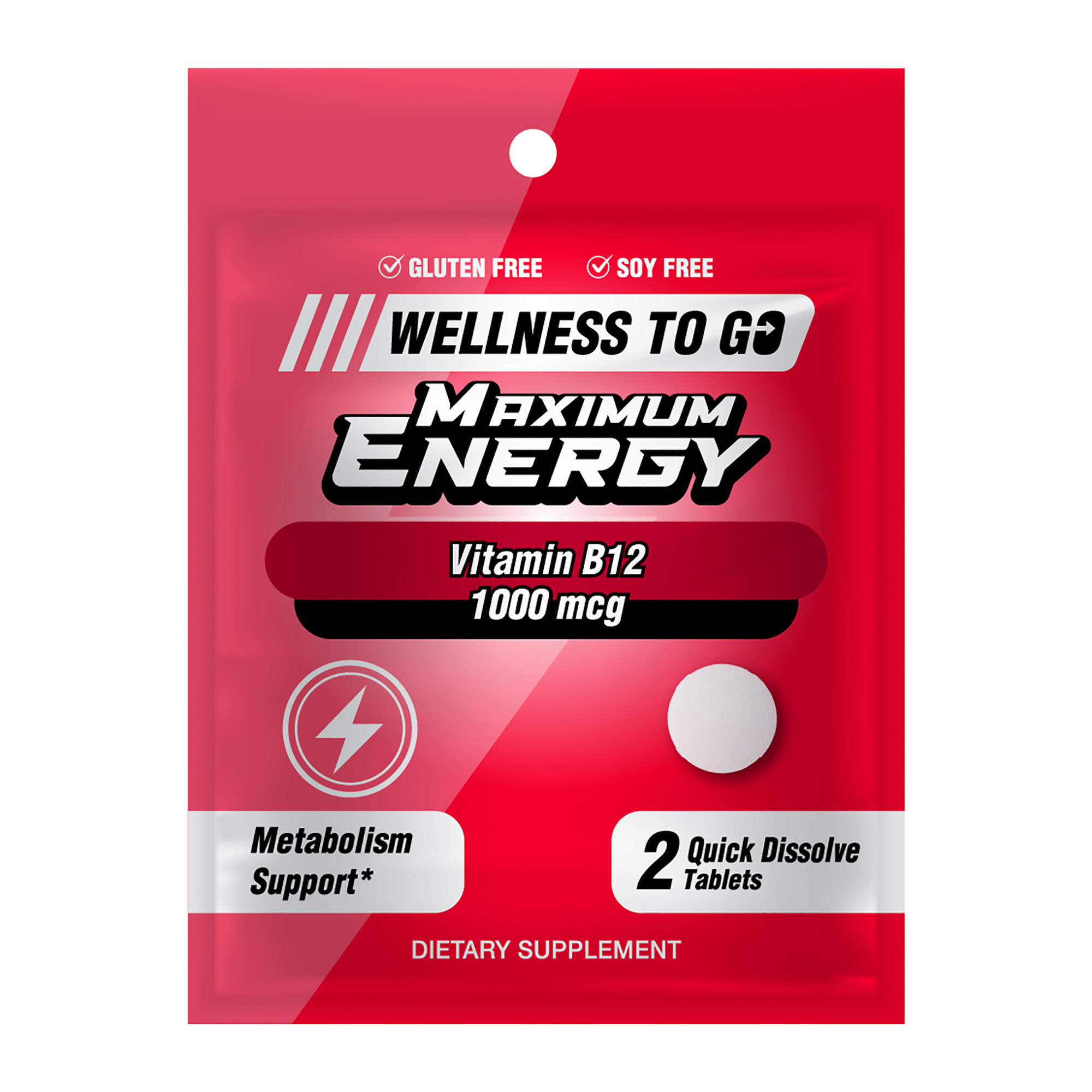 Wellness To Go Quick Dissolve Vitamin B12 1000 mcg Nutrients Best