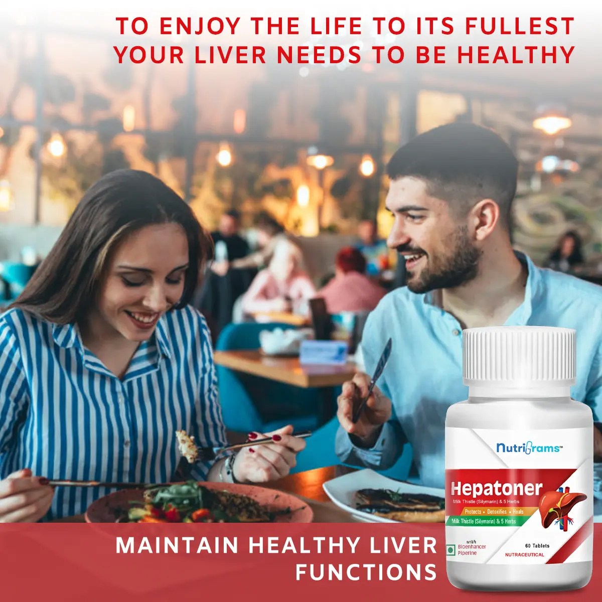 Hepatoner Herbal Liver Detox Supplement for Fatty Liver with Powerful