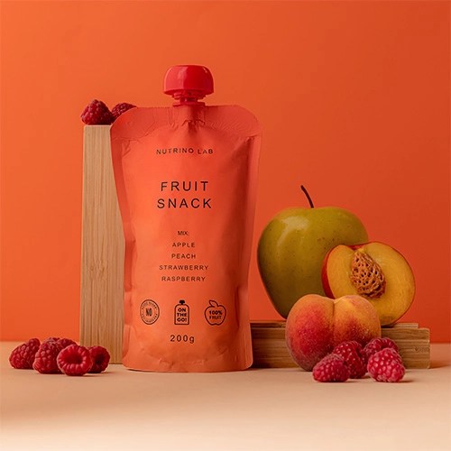 Fruit Snack Apple, Peach, Strawberry and Raspberry • NUTRINO LAB
