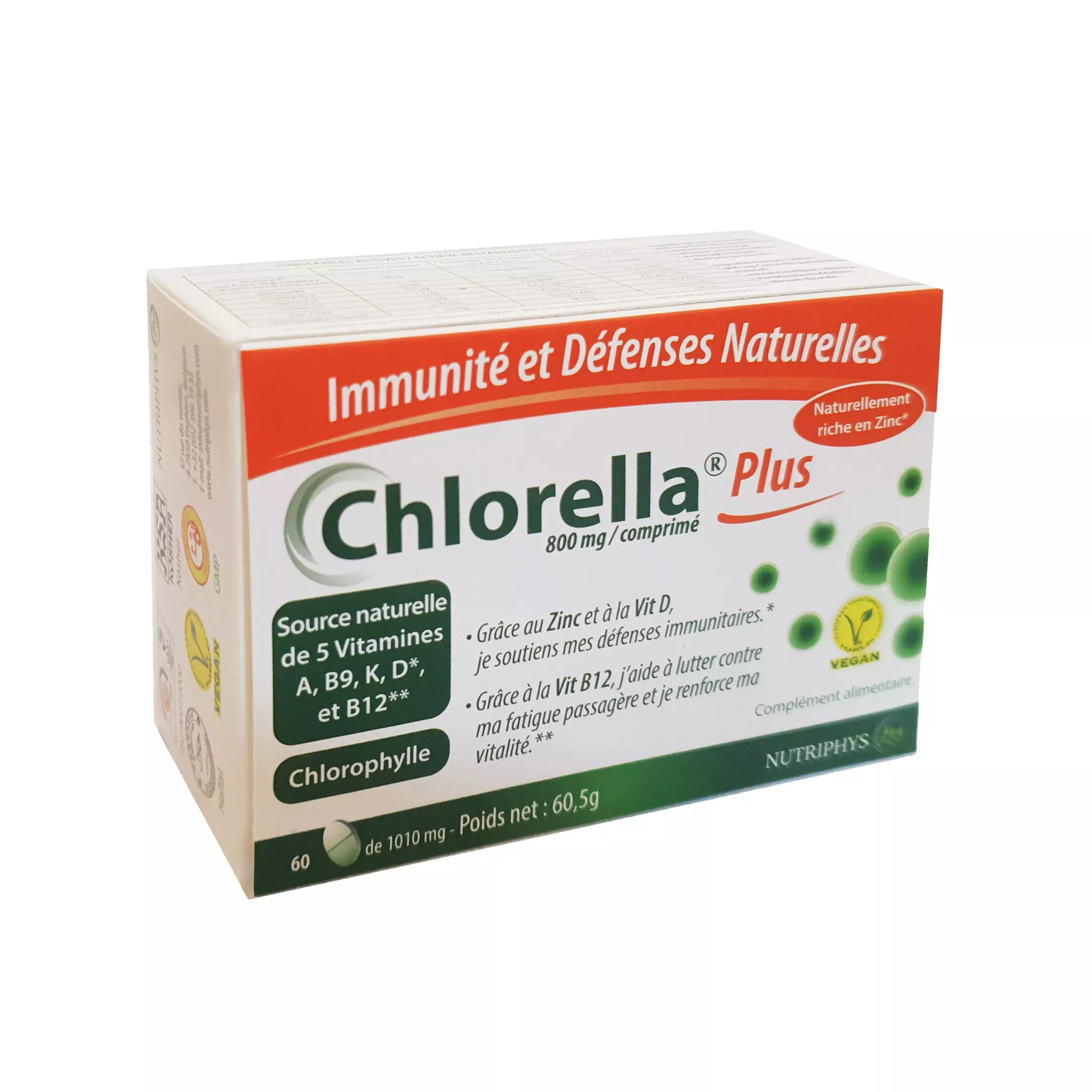 Chlorella Plus® complément alimentaire riche en zinc