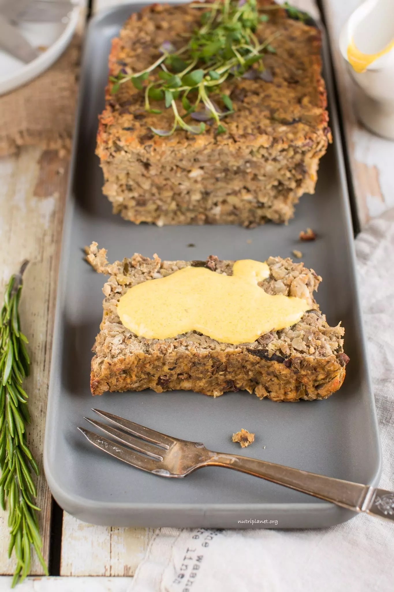Vegan Lentil Loaf [OilFree and GlutenFree]