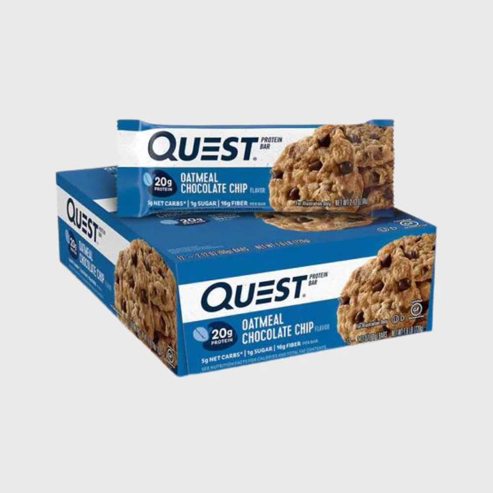 QUEST Protéine bar oatmeal chocolate chip (12 pcs)