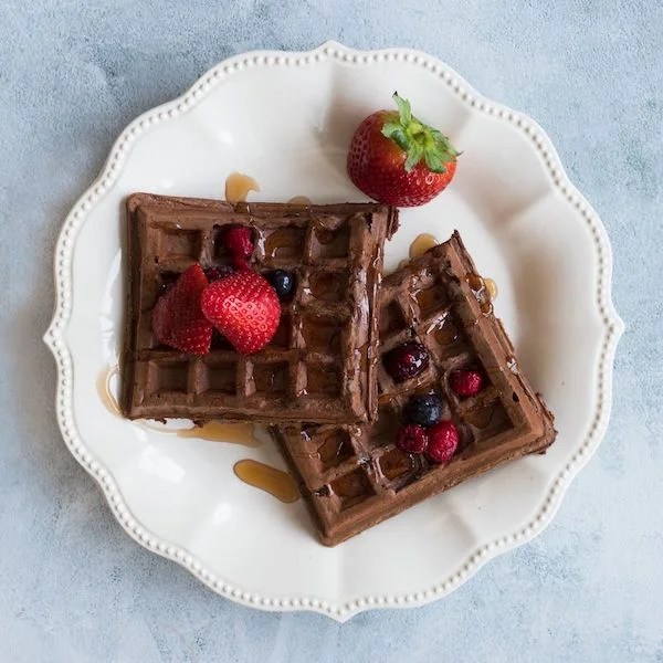 Waffles de avena y cacao Nutrir