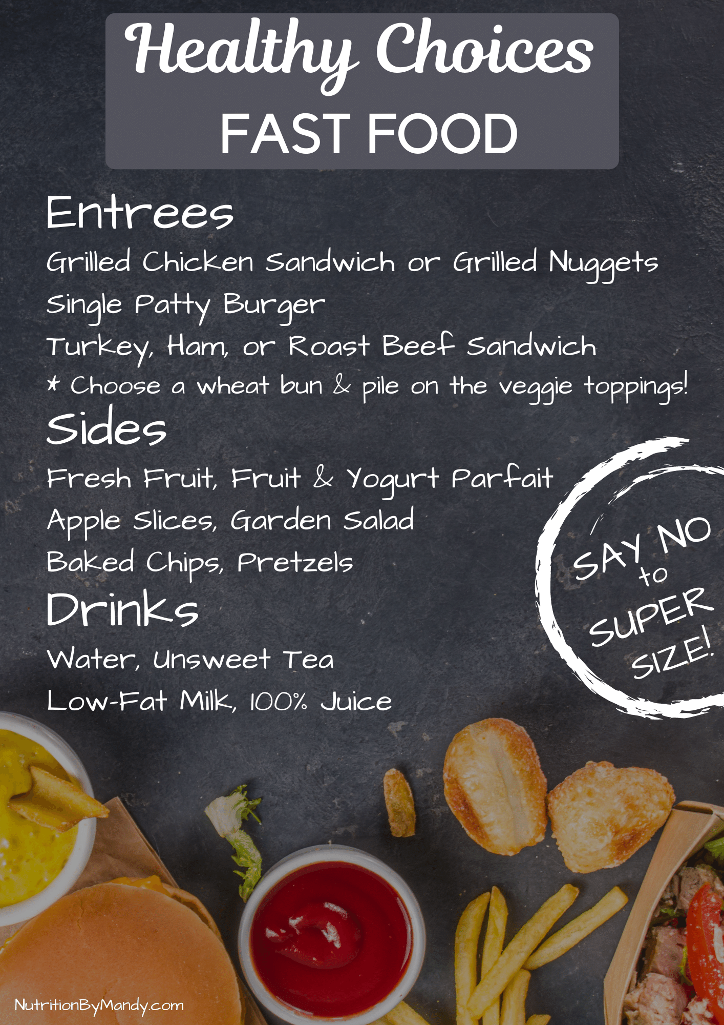 FastFood Healthy Choices When Dining Out Nutrition By Mandy