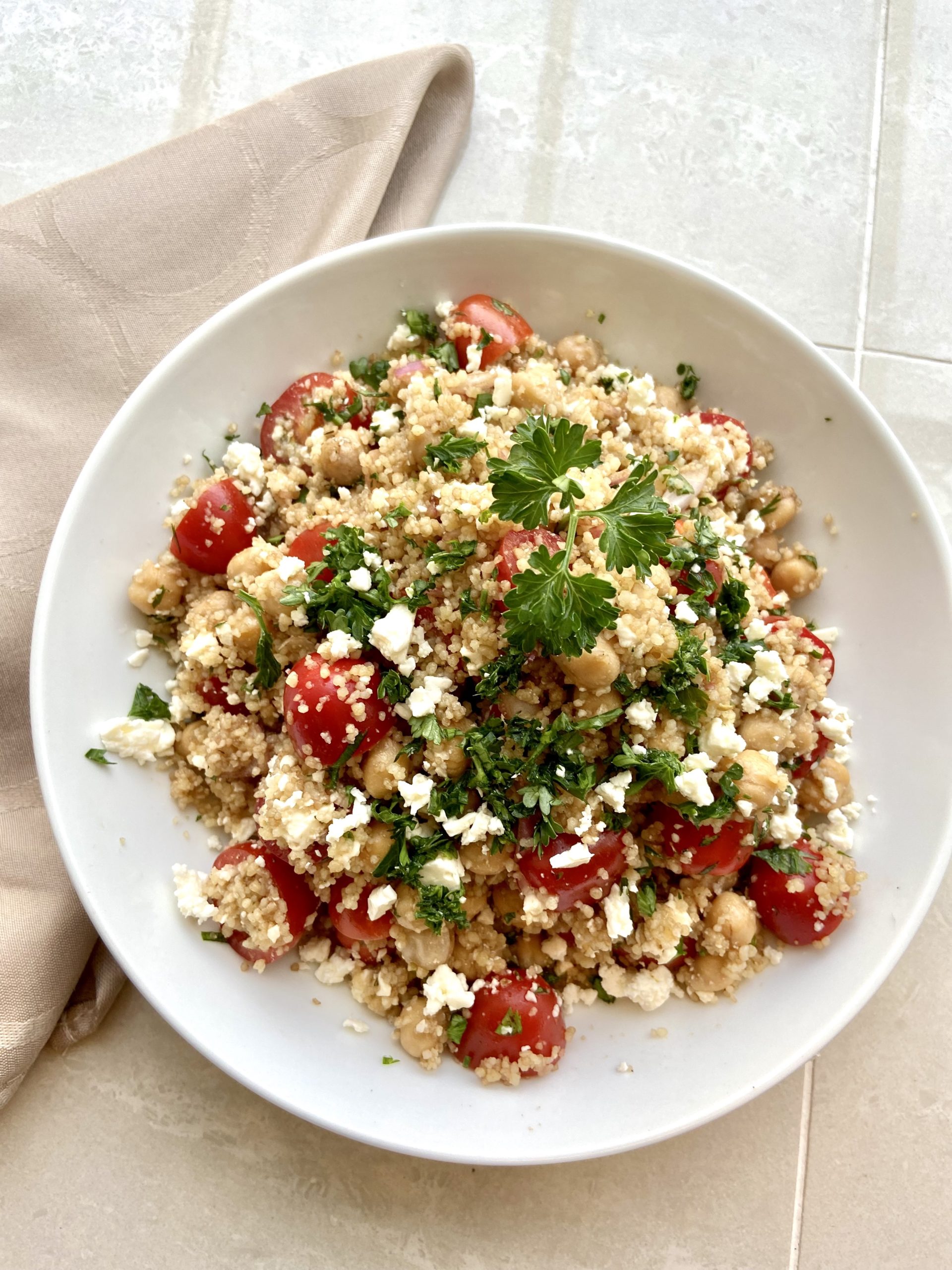 Couscous Salad With Chickpeas and Herbs Nutrition Well