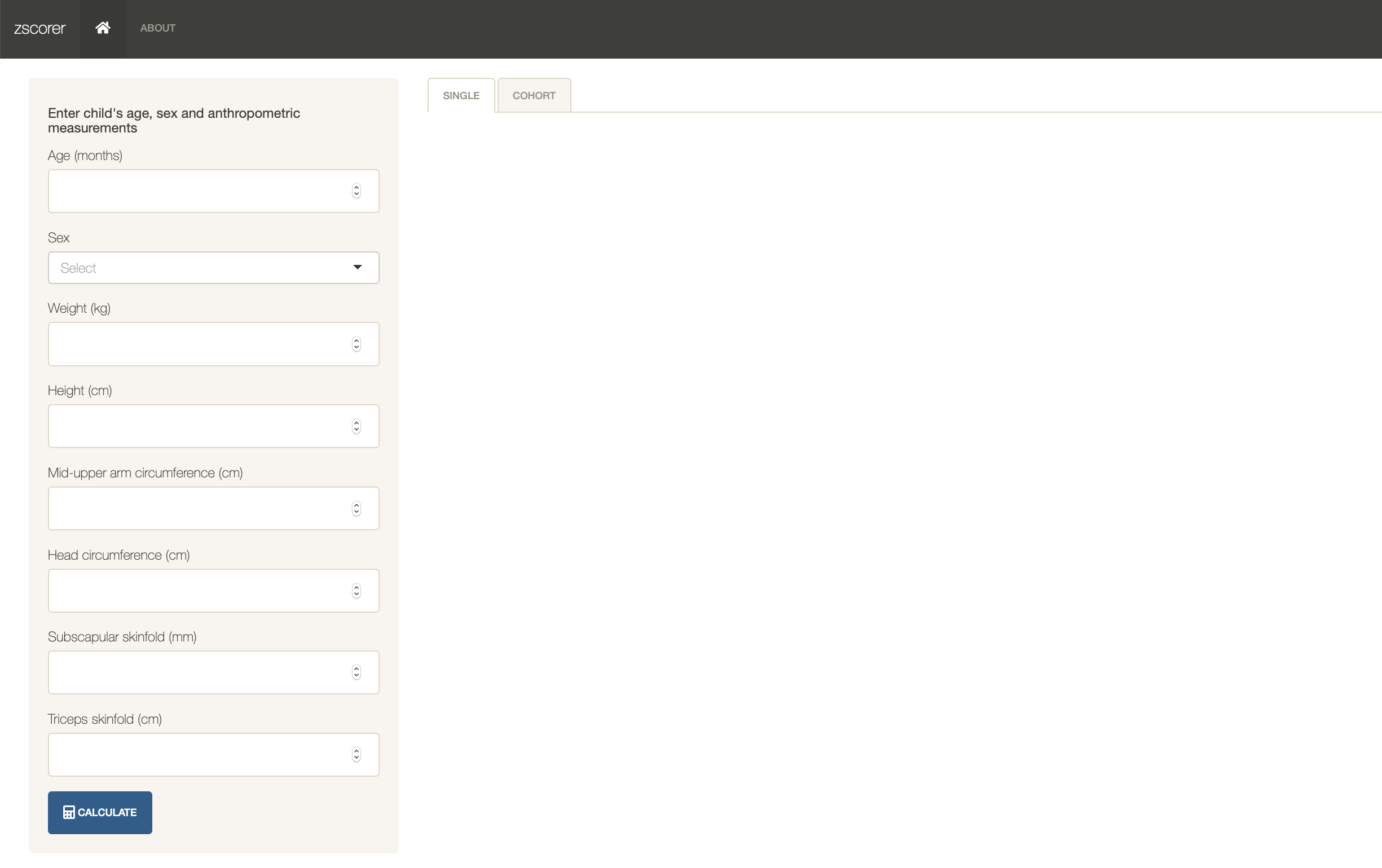 Child Anthropometry zScore Calculator • zscorer