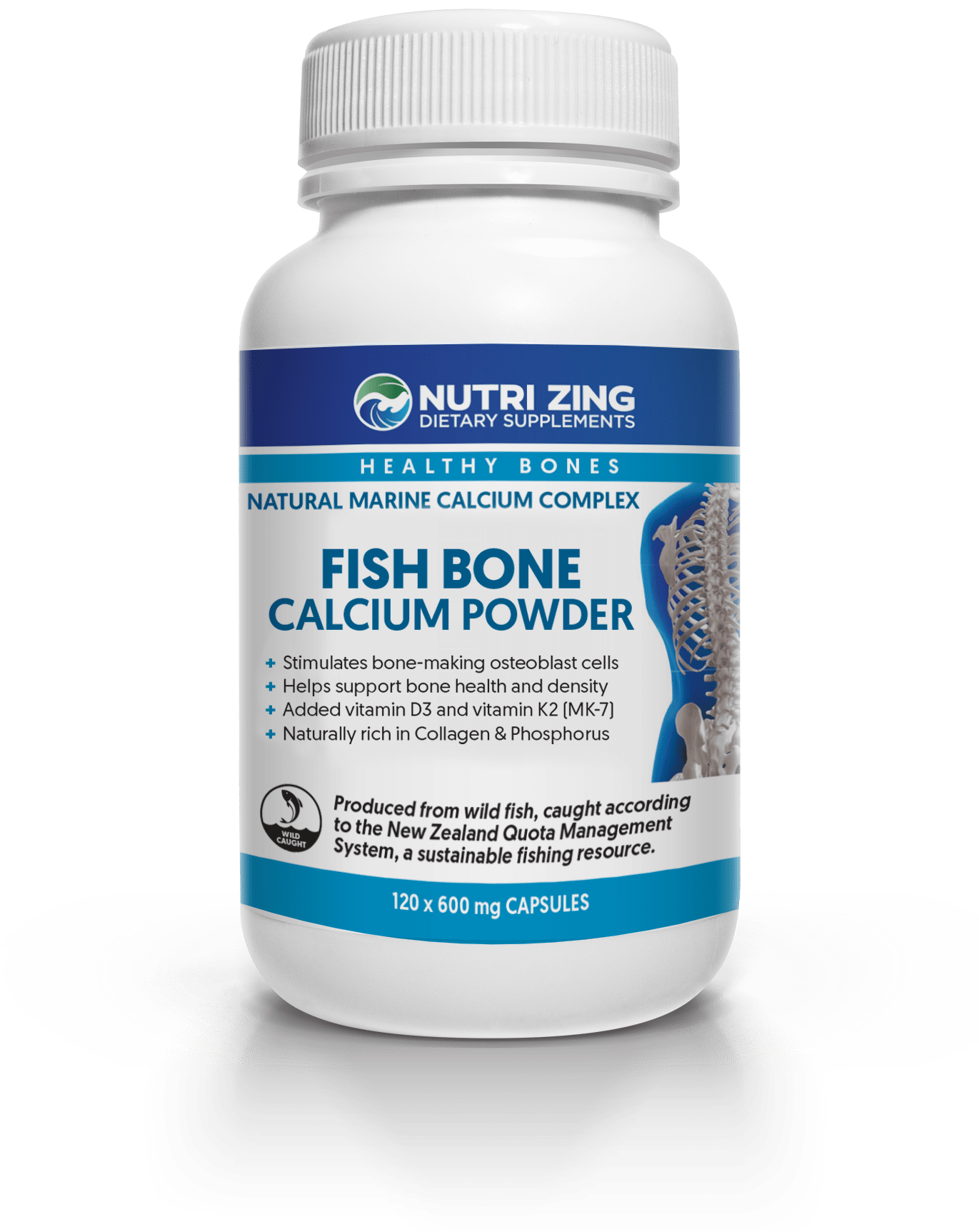Fish Bone Calcium Powder Capsules Nutrizing