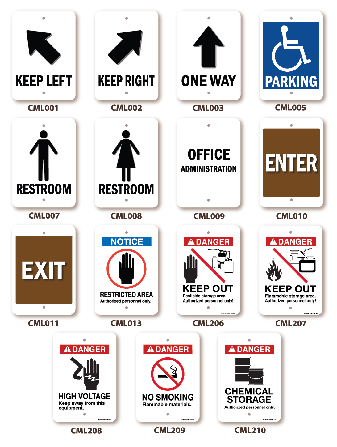 Direction Notice, Outdoor Safety Signs