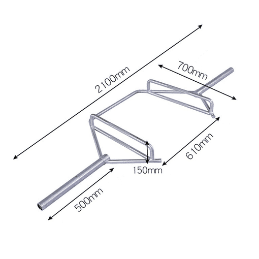 Safety Squat Bar (2.1m 350kg Capacity) NutroOne