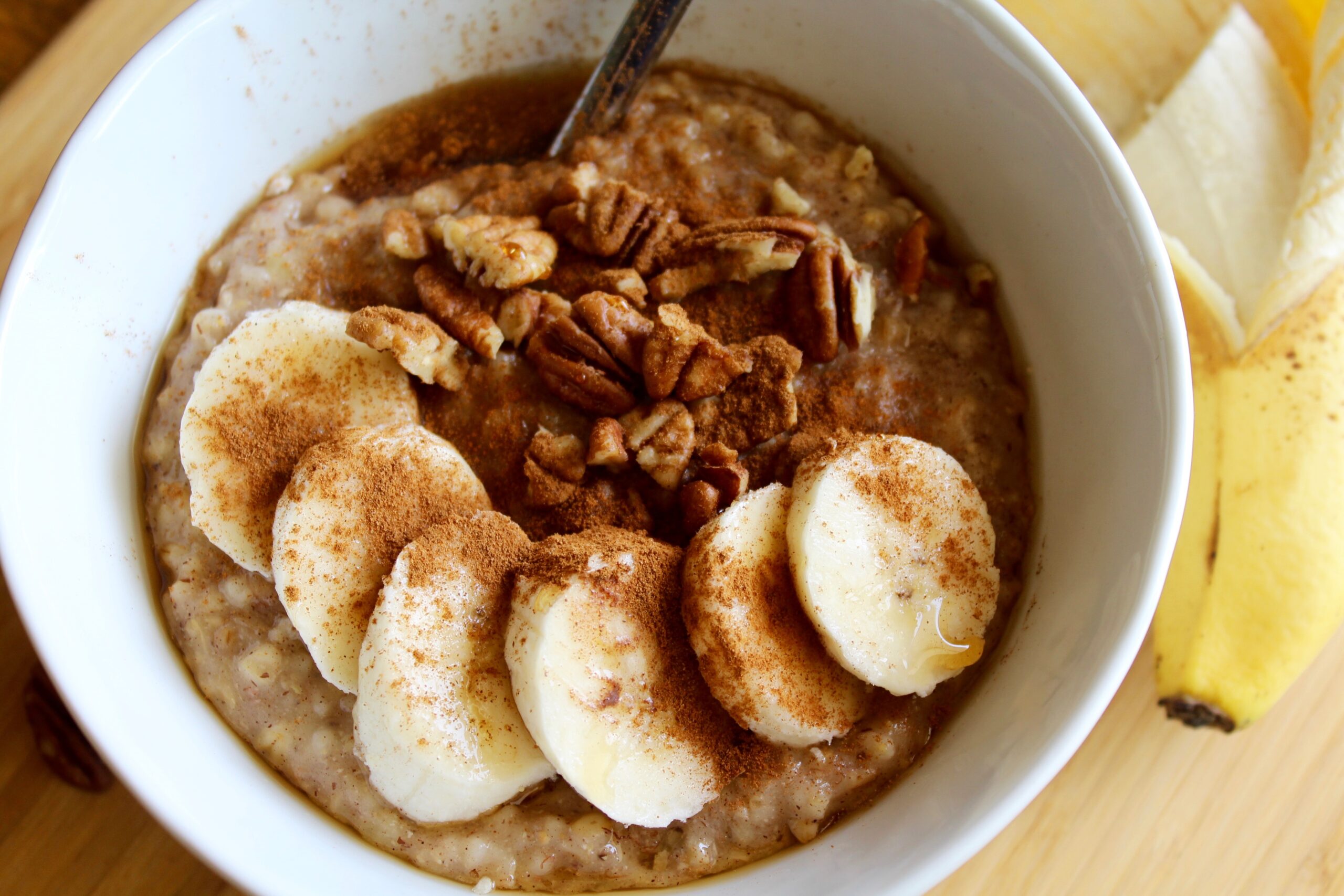 Overnight Slow Cooker Banana Steel Cut Oats Nuts About Greens