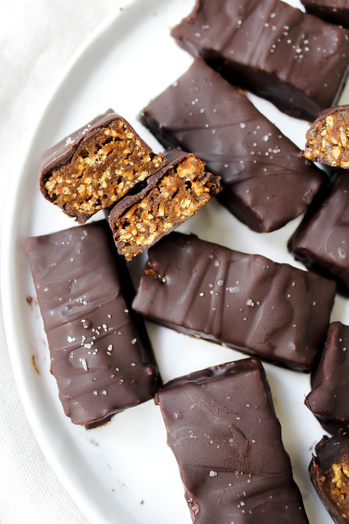Healthy Homemade Butterfingers (vegan, glutenfree, refined sugar free