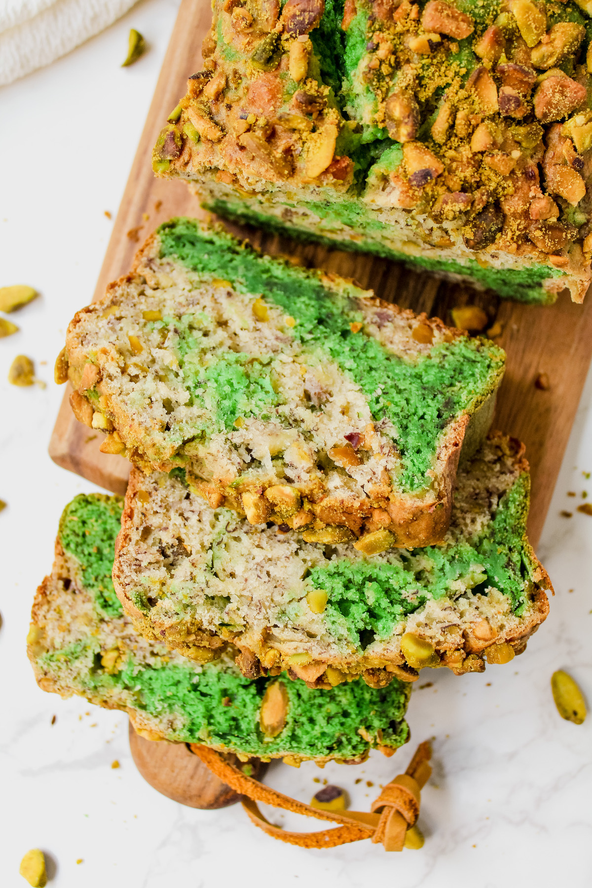 Pandan Pistachio Banana Bread (vegan) Nuts About Greens