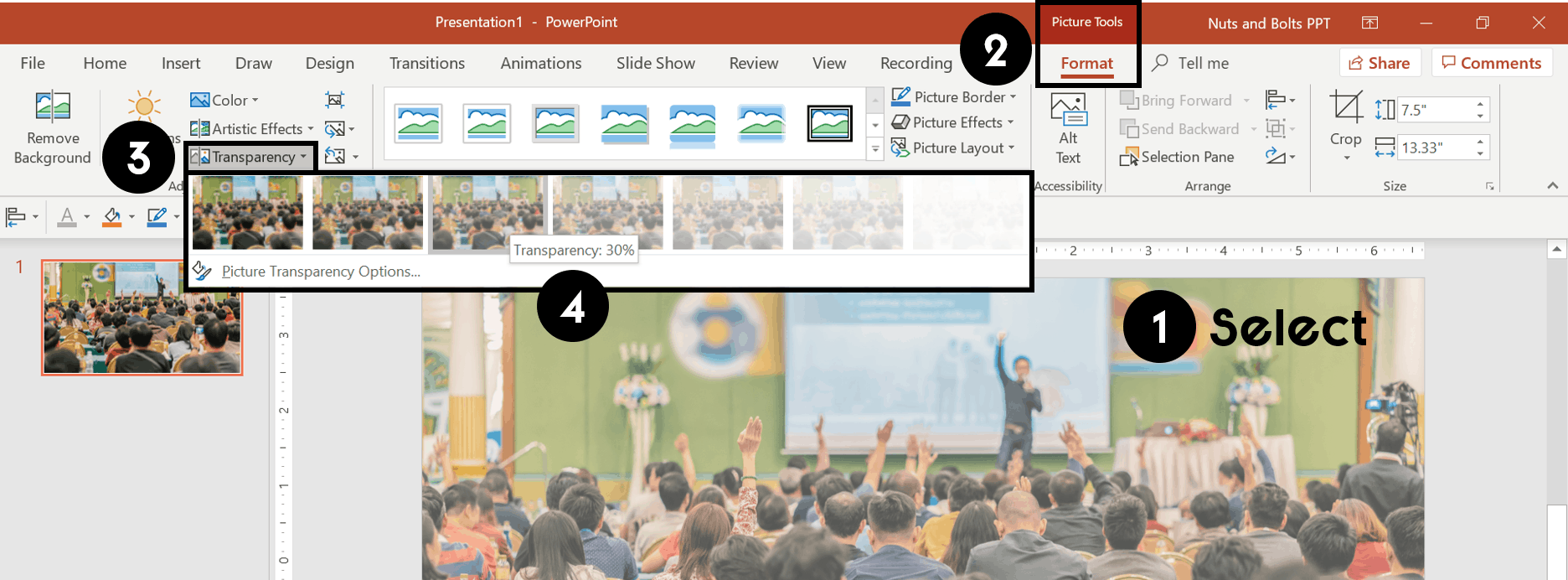 How to Make an Image Transparent in PowerPoint (StepbyStep)