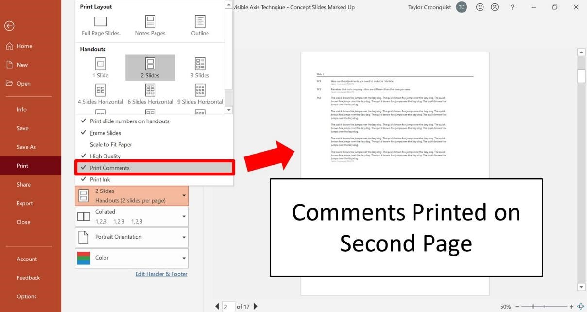 How To Print Multiple Slides On One Page (StepbyStep)