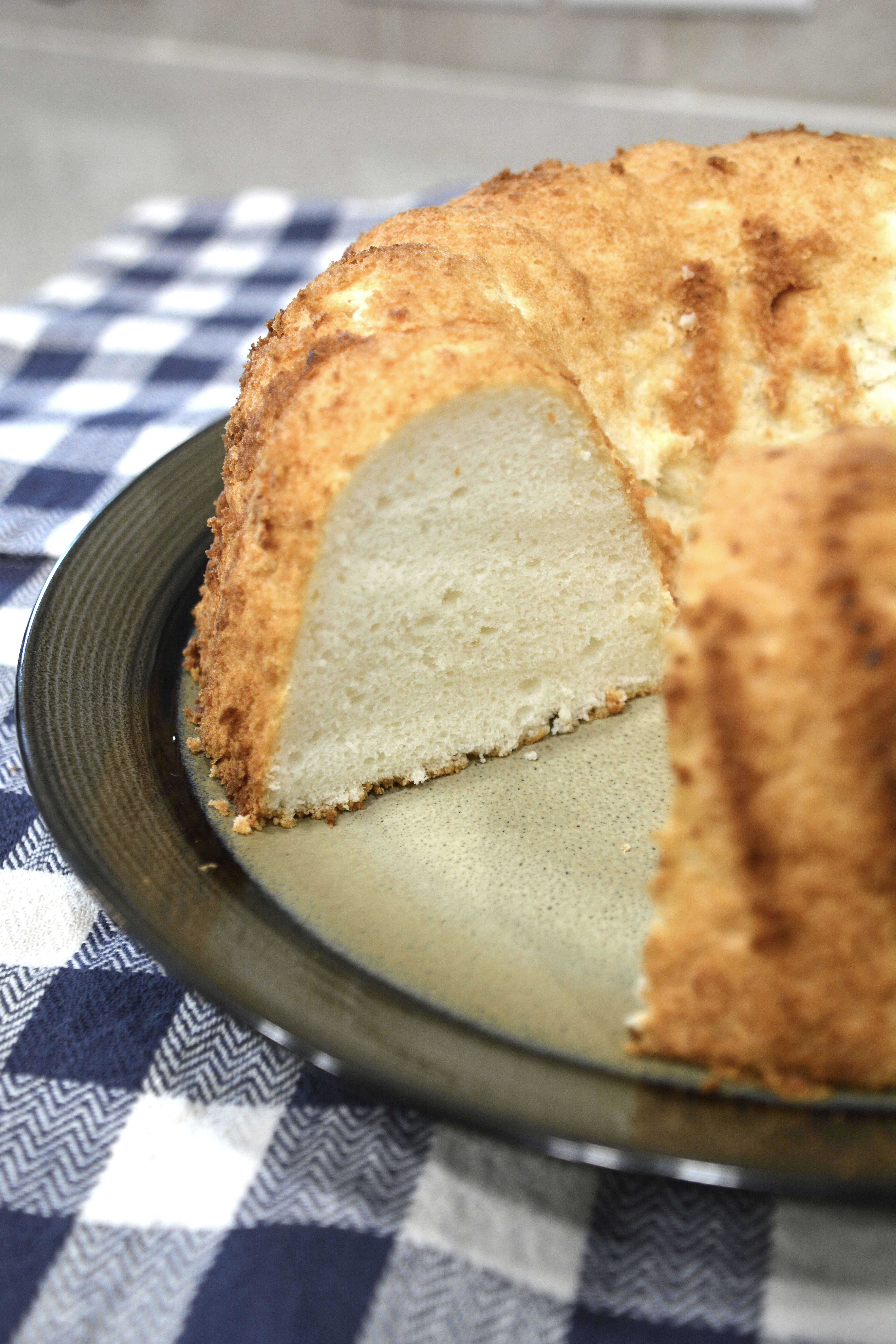 Easy Delicious Angel Food Cake In a Nutshell... or Two