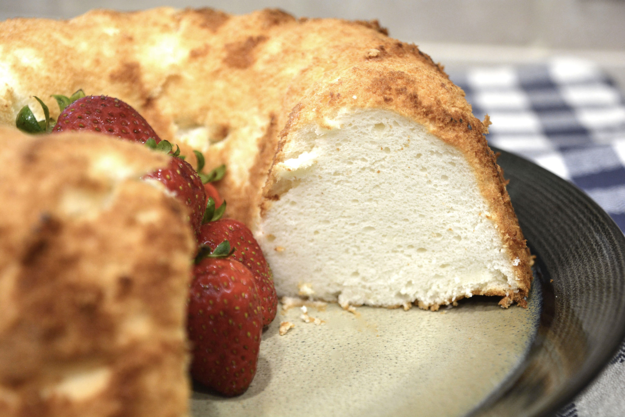 Easy Delicious Angel Food Cake In a Nutshell... or Two