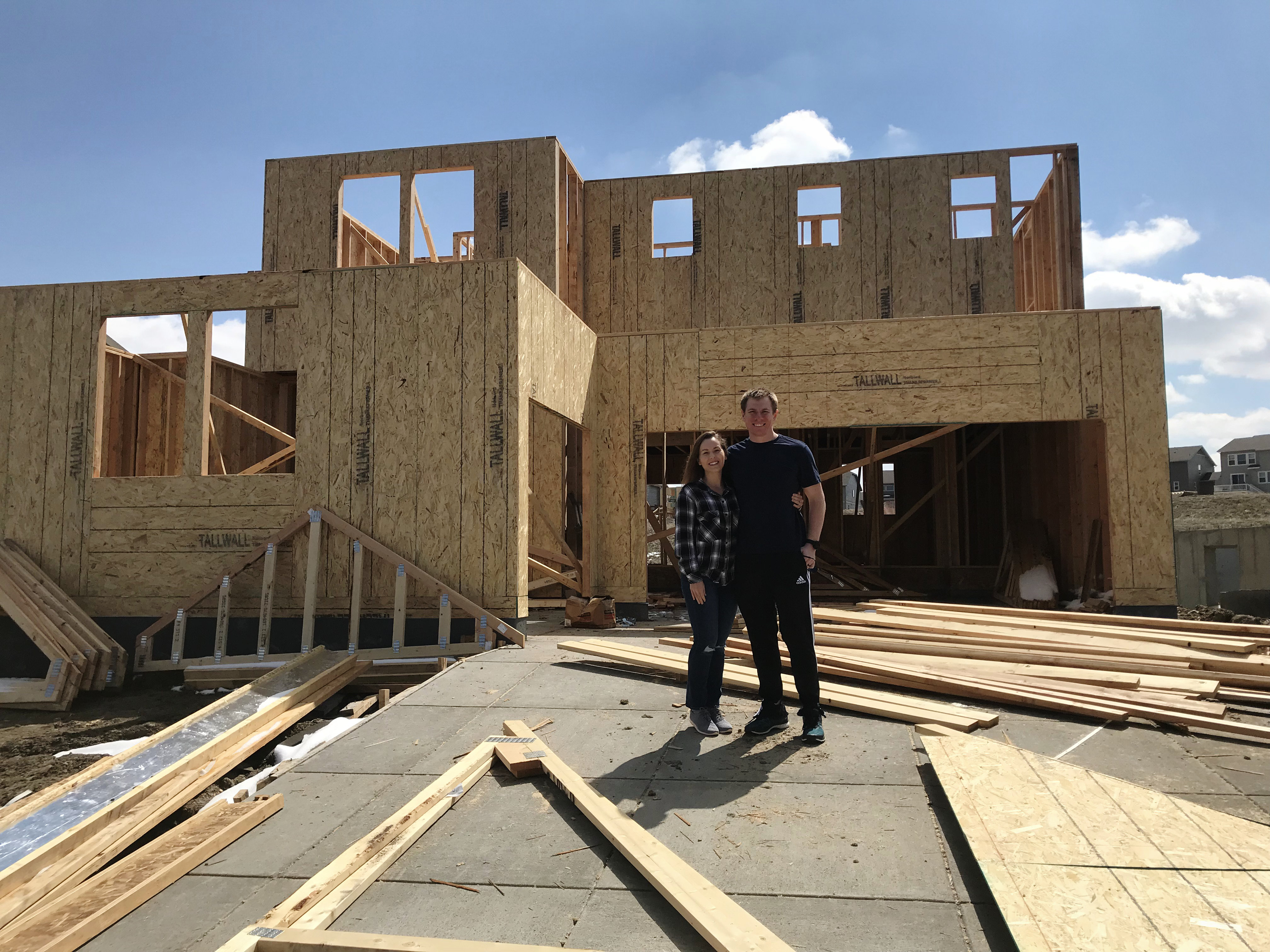 House Update Framing, Snow, and Neighbors In a Nutshell... or Two