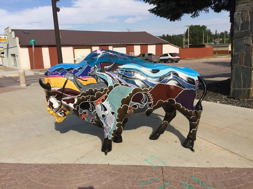 Check Out The Big Painted Buffalos in the Black Hills