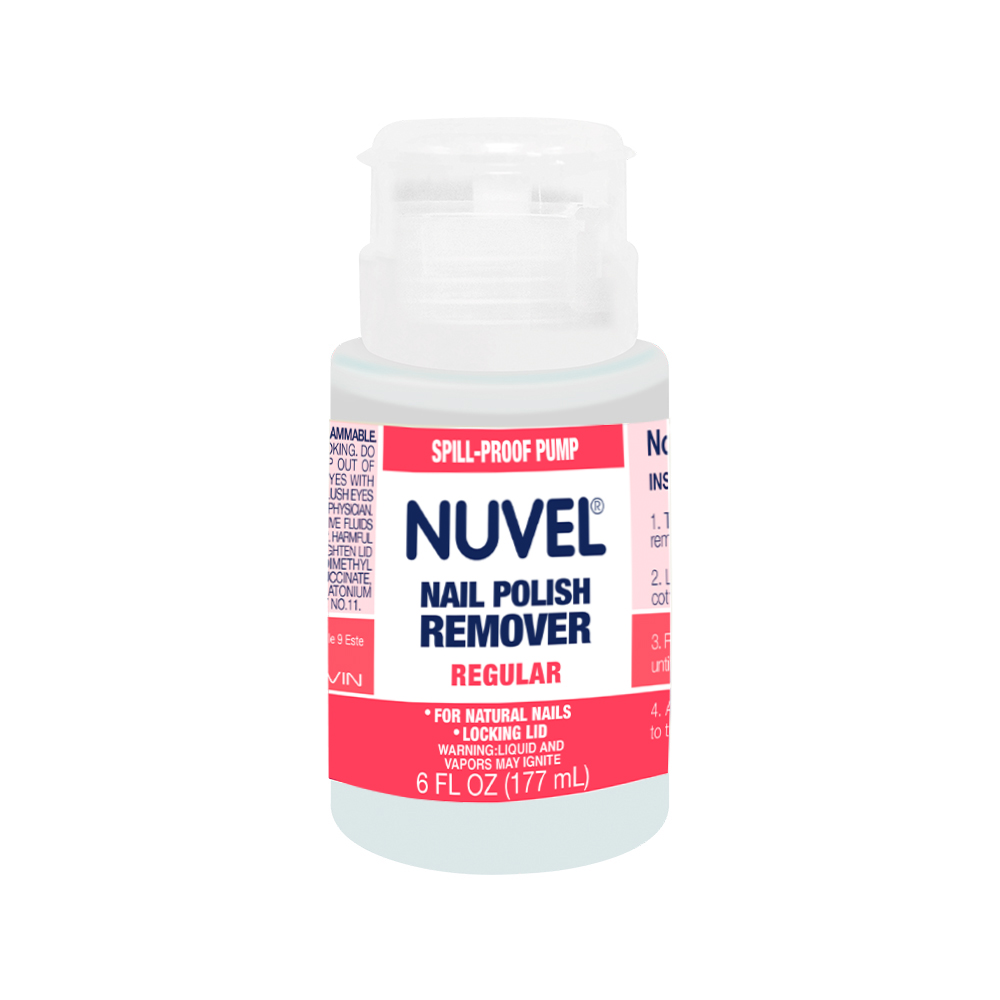 Nuvel Nail Polish Remover Regular Acetone Pump Nuvel