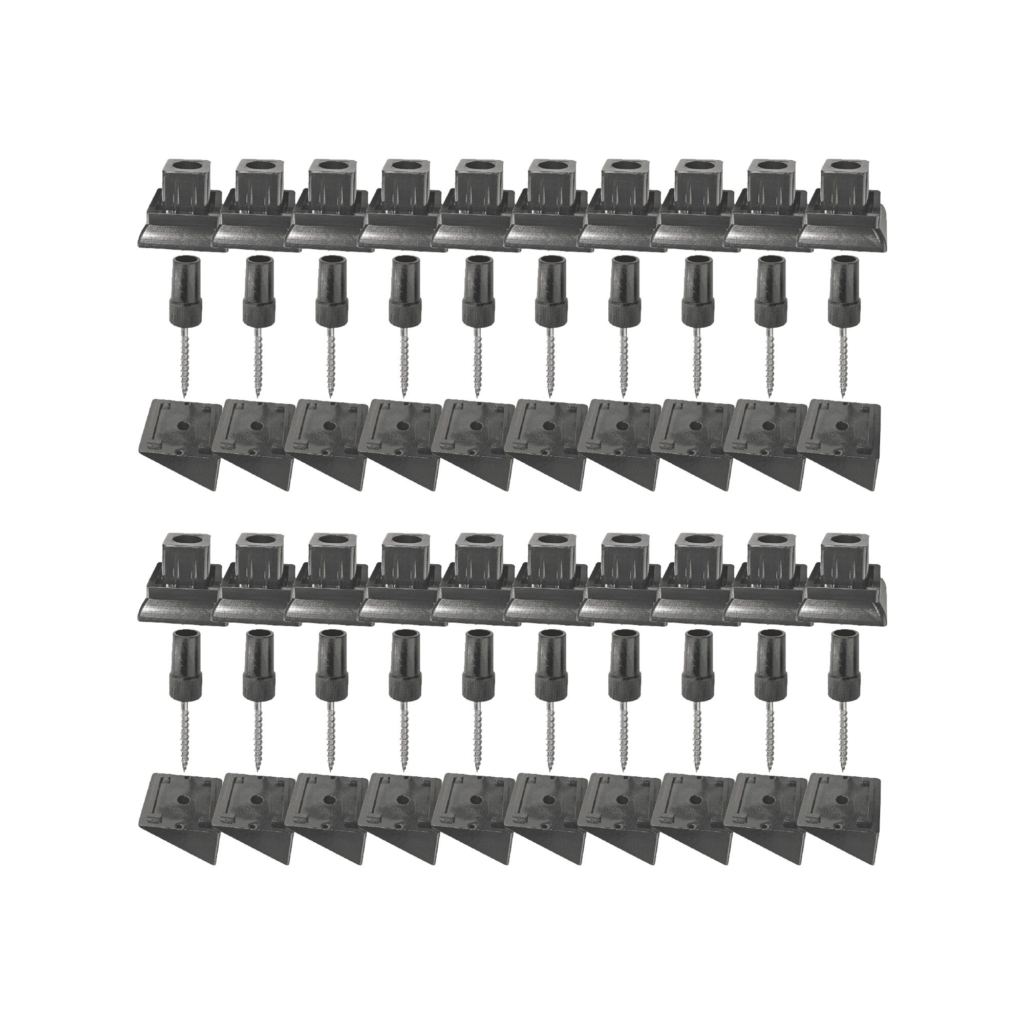 Surface Mount Stair Rail Connectors (20 pcs) for 3/4" Square Balusters