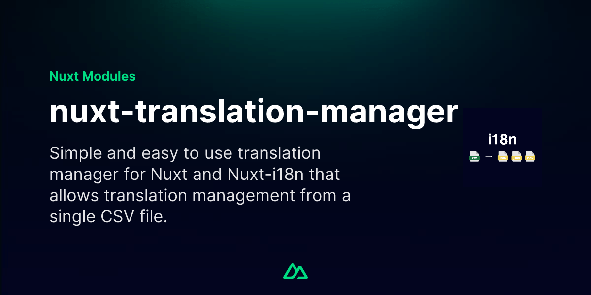 Translationmanager · Nuxt Modules