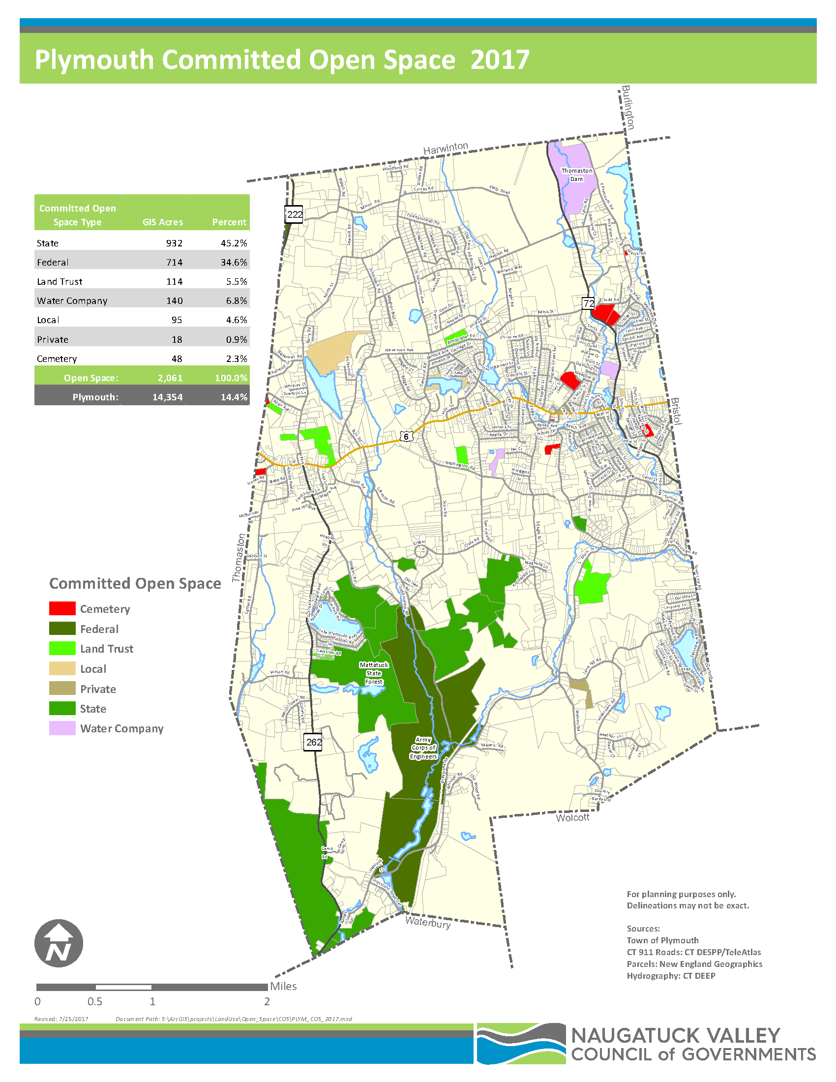 Printable PDF Maps NVCOG CT Naugatuck Valley Council of Governments