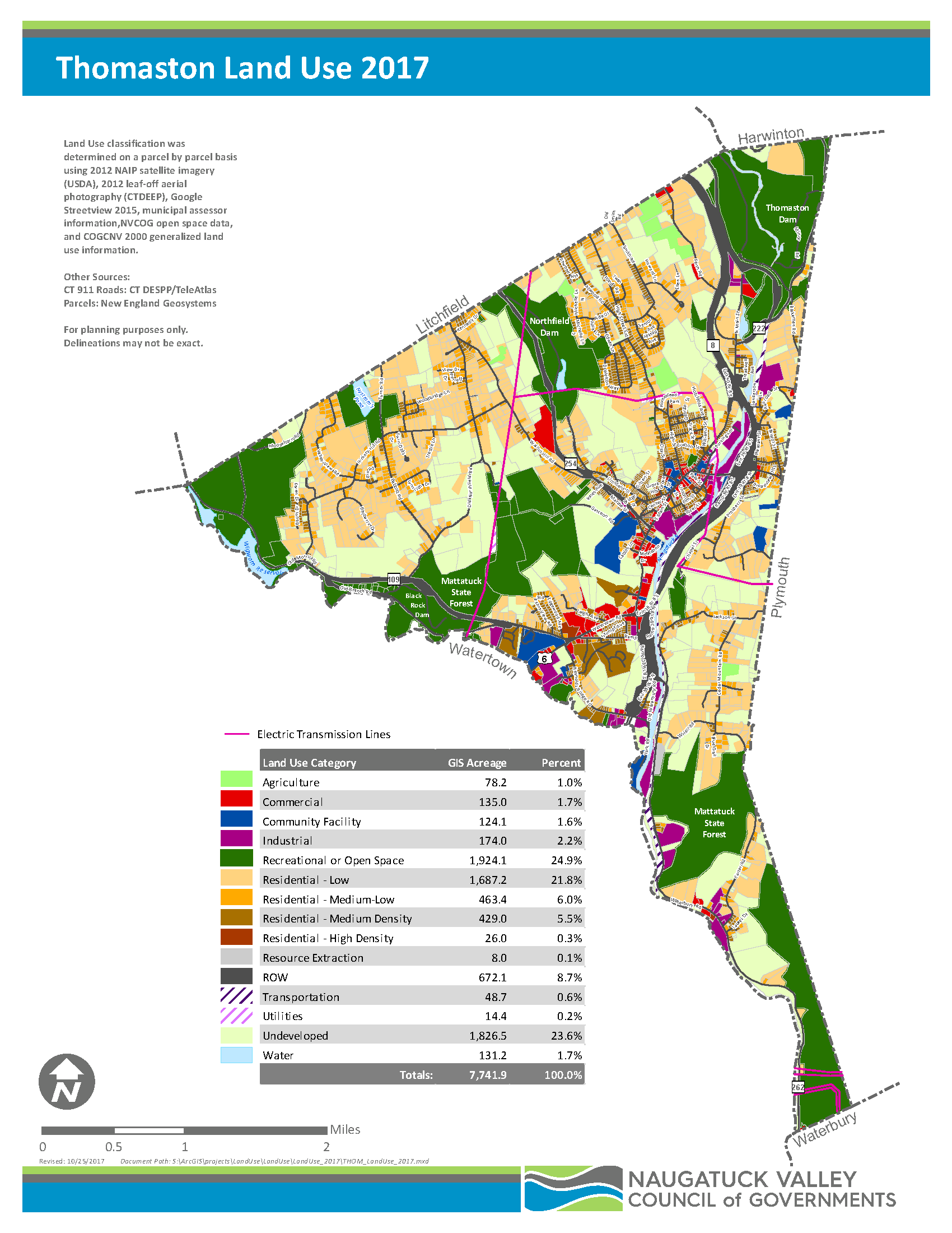 Printable PDF Maps NVCOG CT Naugatuck Valley Council of Governments