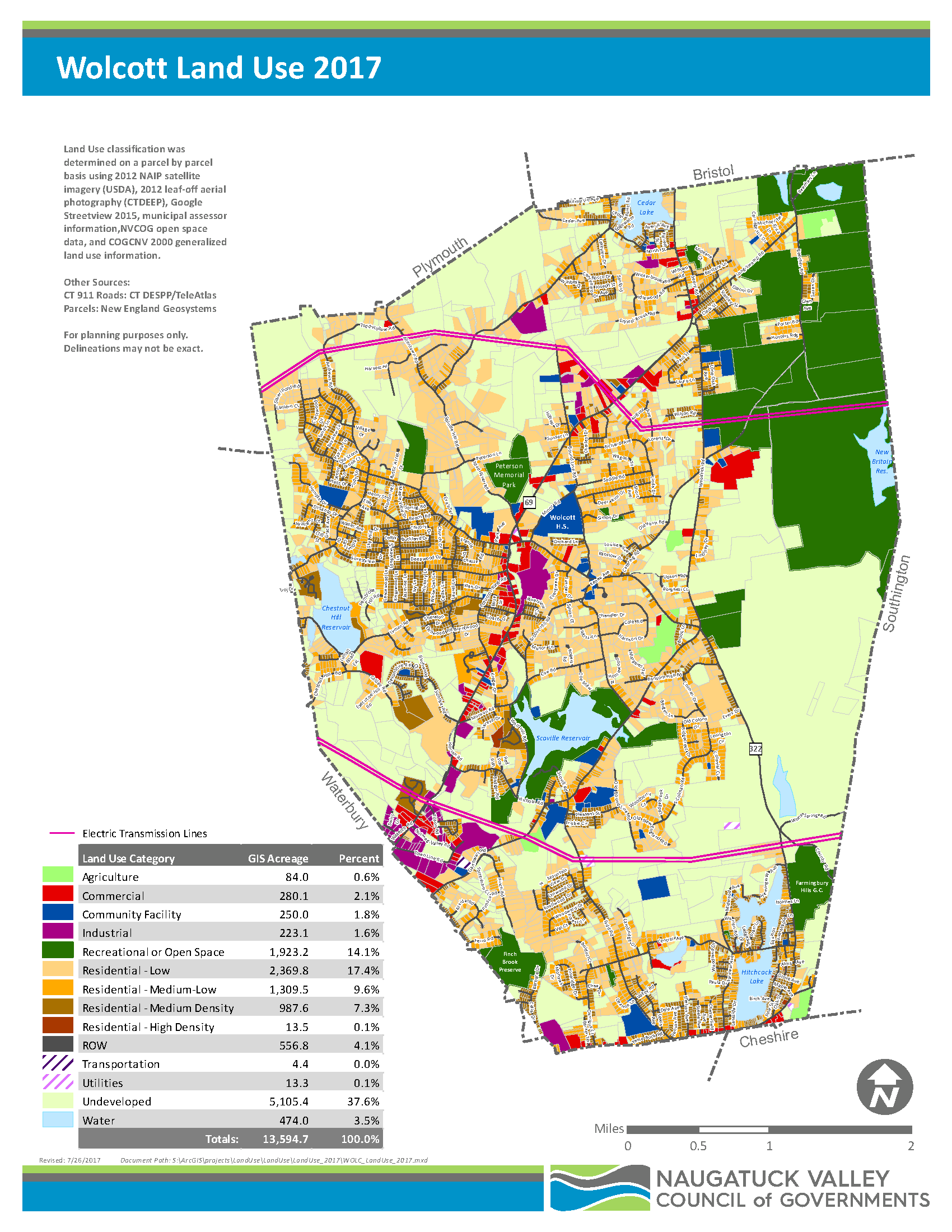 Printable PDF Maps NVCOG CT Naugatuck Valley Council of Governments