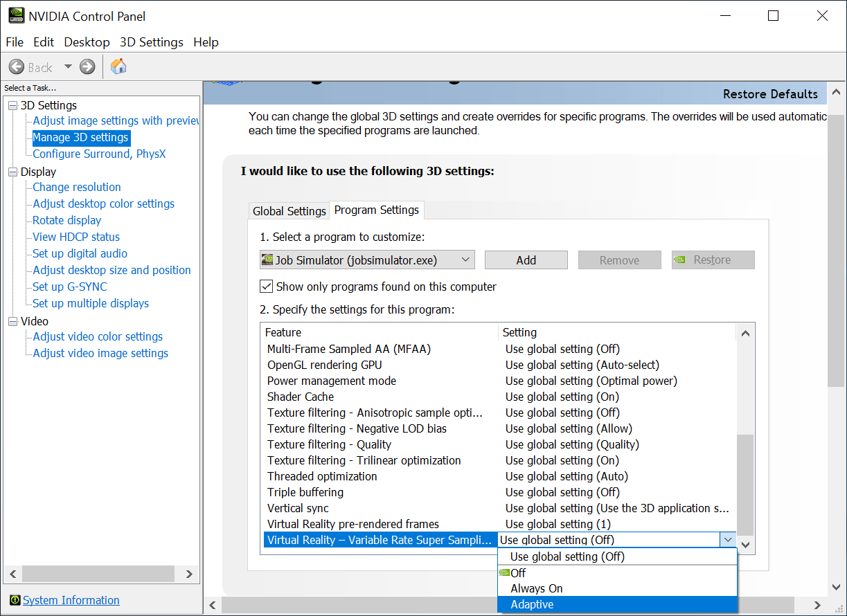 Variable Rate Supersampling Improve Image Quality In VR NVIDIA