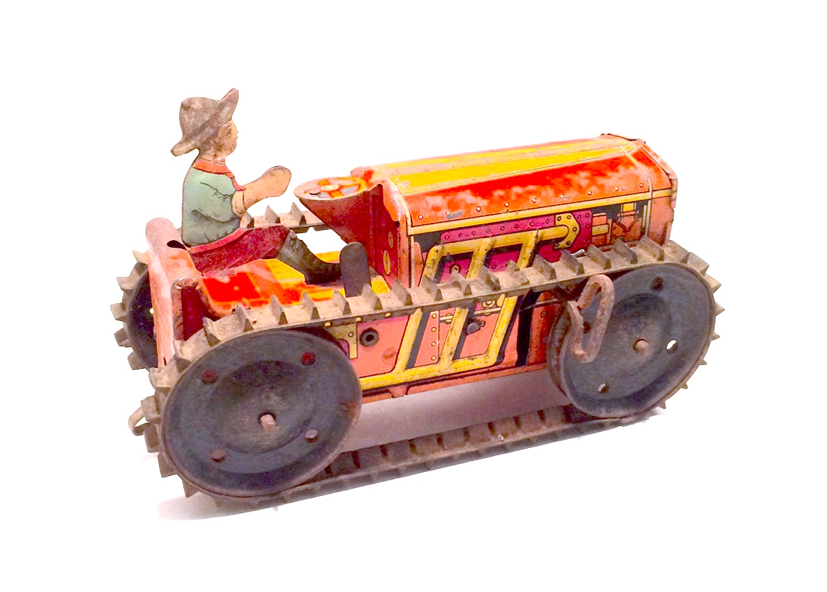 Vintage windup tractor toy from Mar Toys NVISION Cincinnati