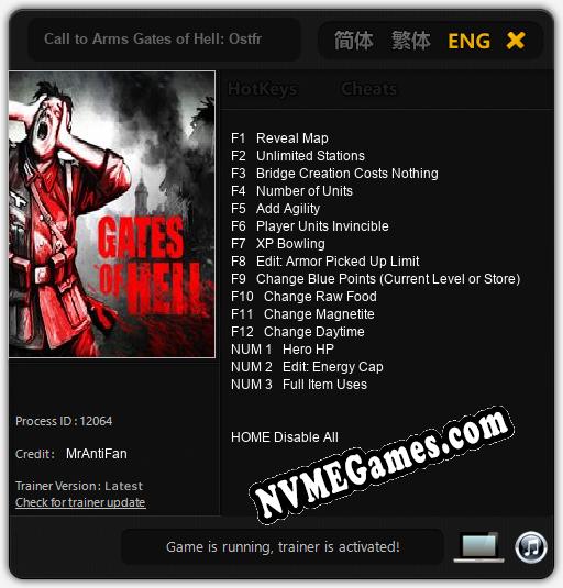 Call to Arms Gates of Hell Ostfront Cheats, Trainer +15 MrAntiFan