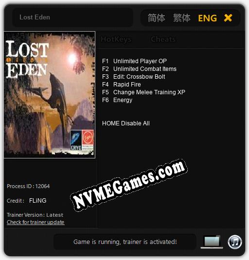 Lost Eden Cheats, Trainer +6 FLiNG »