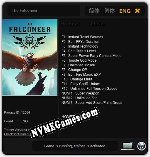 The Falconeer Trainer +15 v1.6 »