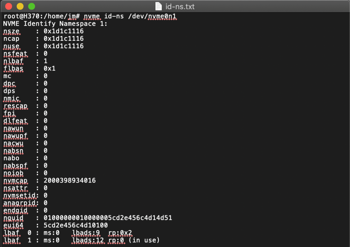 NVMe Namespaces NVM Express