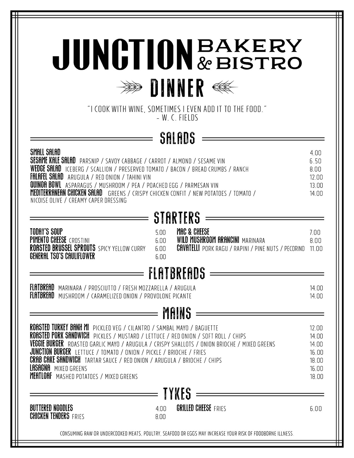 Junction Bakery brings back dinner service