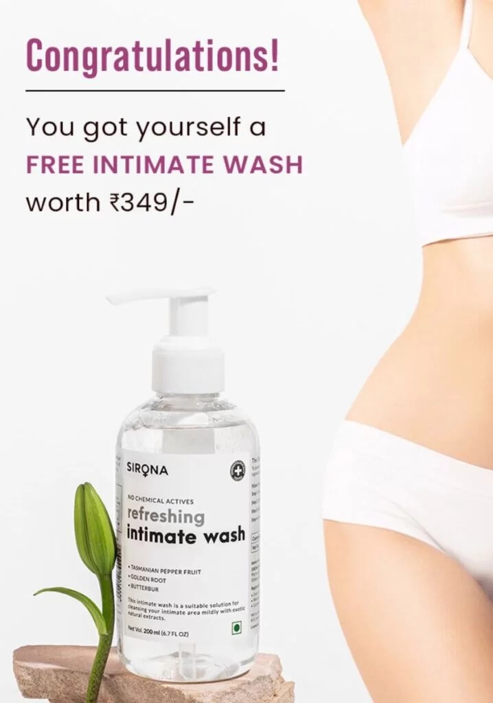 SIRONA refreshing Body Wash worth ₹349 for FREE NvTechMania